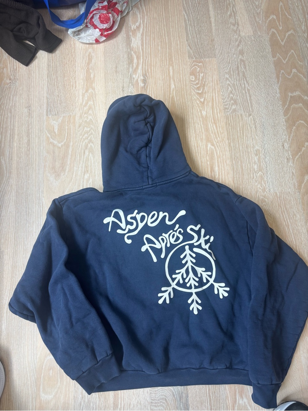 Madhappy Navy Aspen Hoodie - Picture 2 of 2